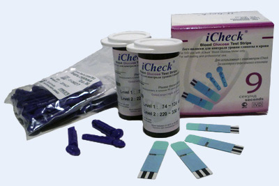 Состав упаковки тест-полосок для глюкометра iCheck